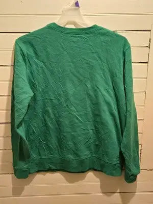 Home Free Sweatshirt Unisex M Green Holiday Crewneck Feeling Jolly in Georgia - Apparel