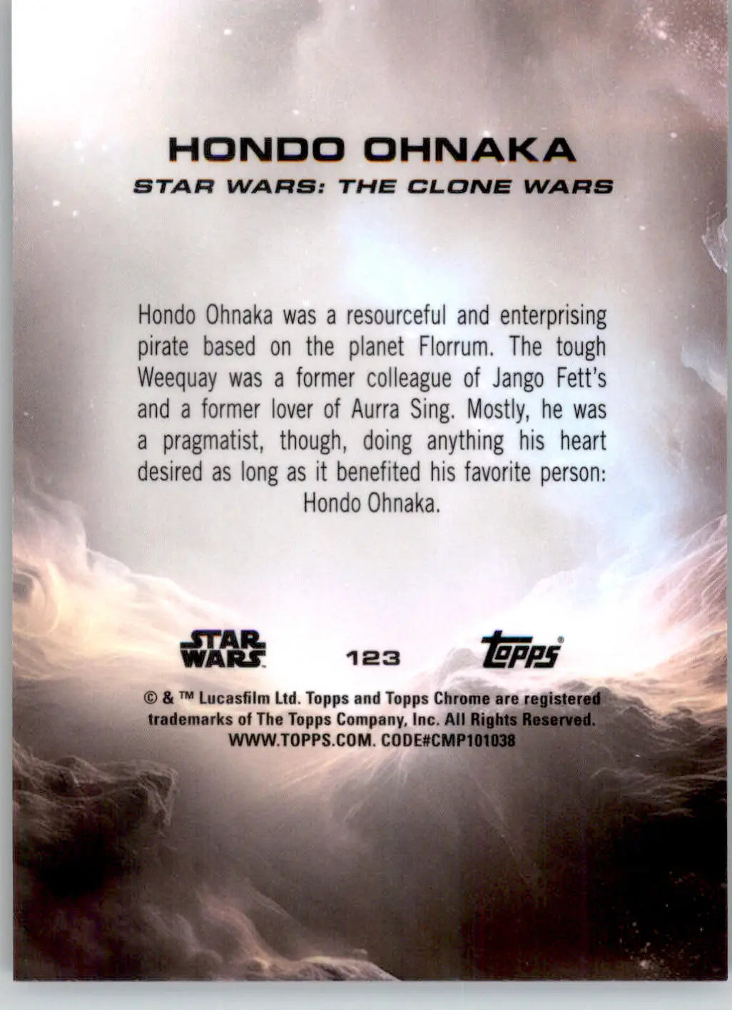 Hondo Ohnaka - 2025 Topps Chrome Star Wars Sapphire - #123 - Non_sport - Star Wars Card Single