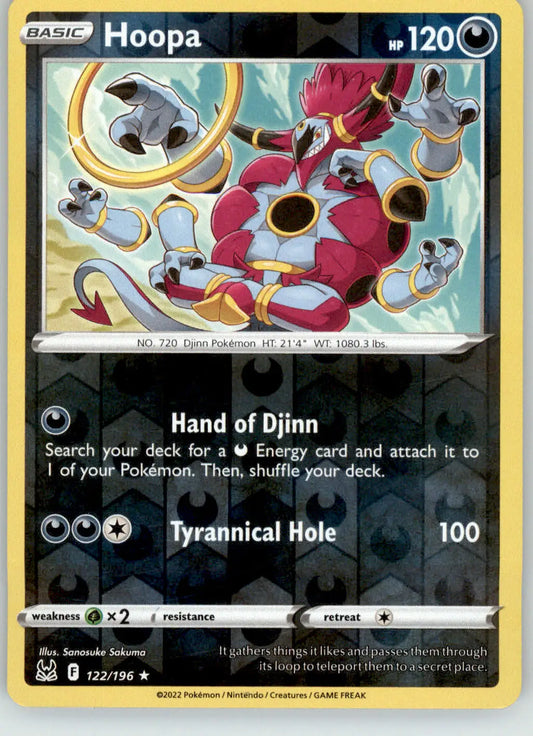 Hoopa - Lost Origin - 122/196 - Reverse Holo LP Pokemon - Pokémon Card Single