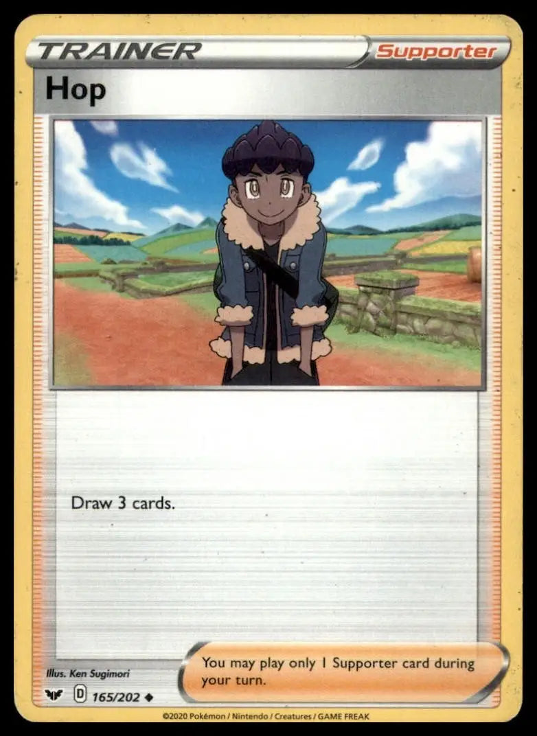 Hop 165/202 Swsh01: Sword & Shield Regular Pokemon - Pokémon Card Single