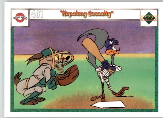 Hopalong Casualty - 1990 Upper Deck Comic Ball - #401 / 410 - Baseball - Baseball Card Single