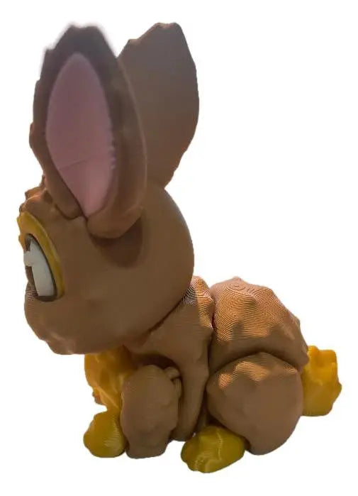 Hopscotch Bunny Figure Cute 3D Printed Rabbit Collectible Articulated Bunny Toy - Collectibles