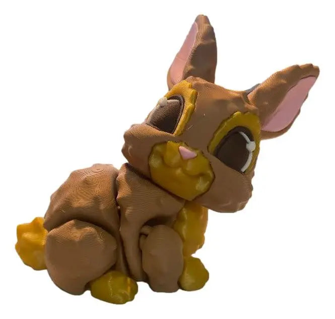 Hopscotch Bunny Figure Cute 3D Printed Rabbit Collectible Articulated Bunny Toy - Collectibles