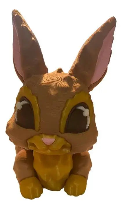 Hopscotch Bunny Figure Cute 3D Printed Rabbit Collectible Articulated Bunny Toy - Collectibles