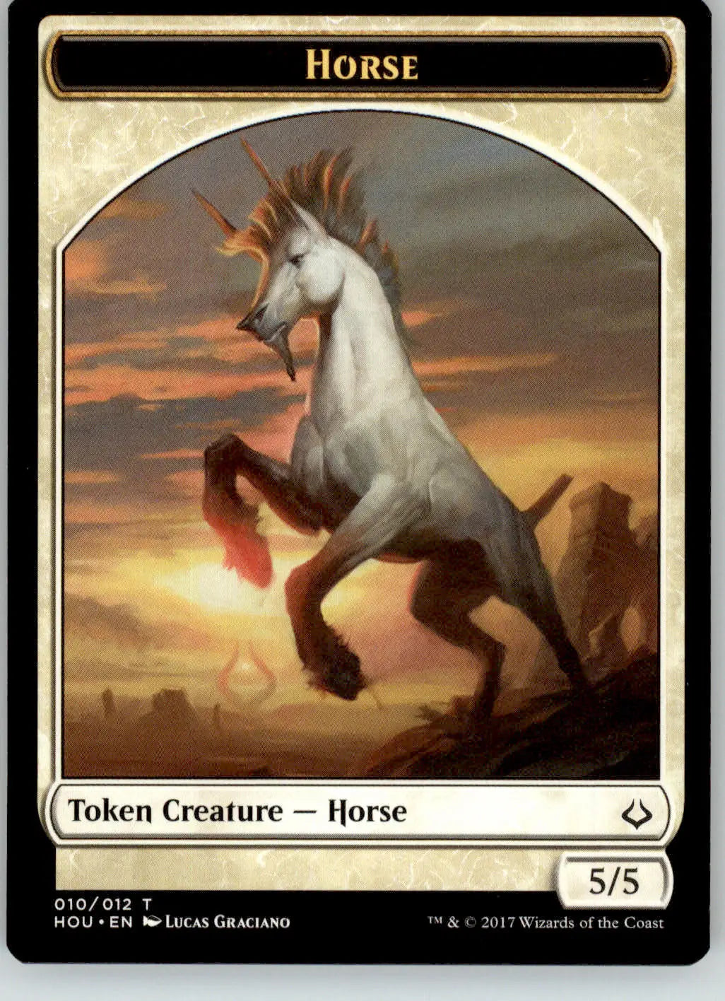 Horse Token - Hour of Devastation - 10 - NM Magic: The Gathering - Magic Card Single
