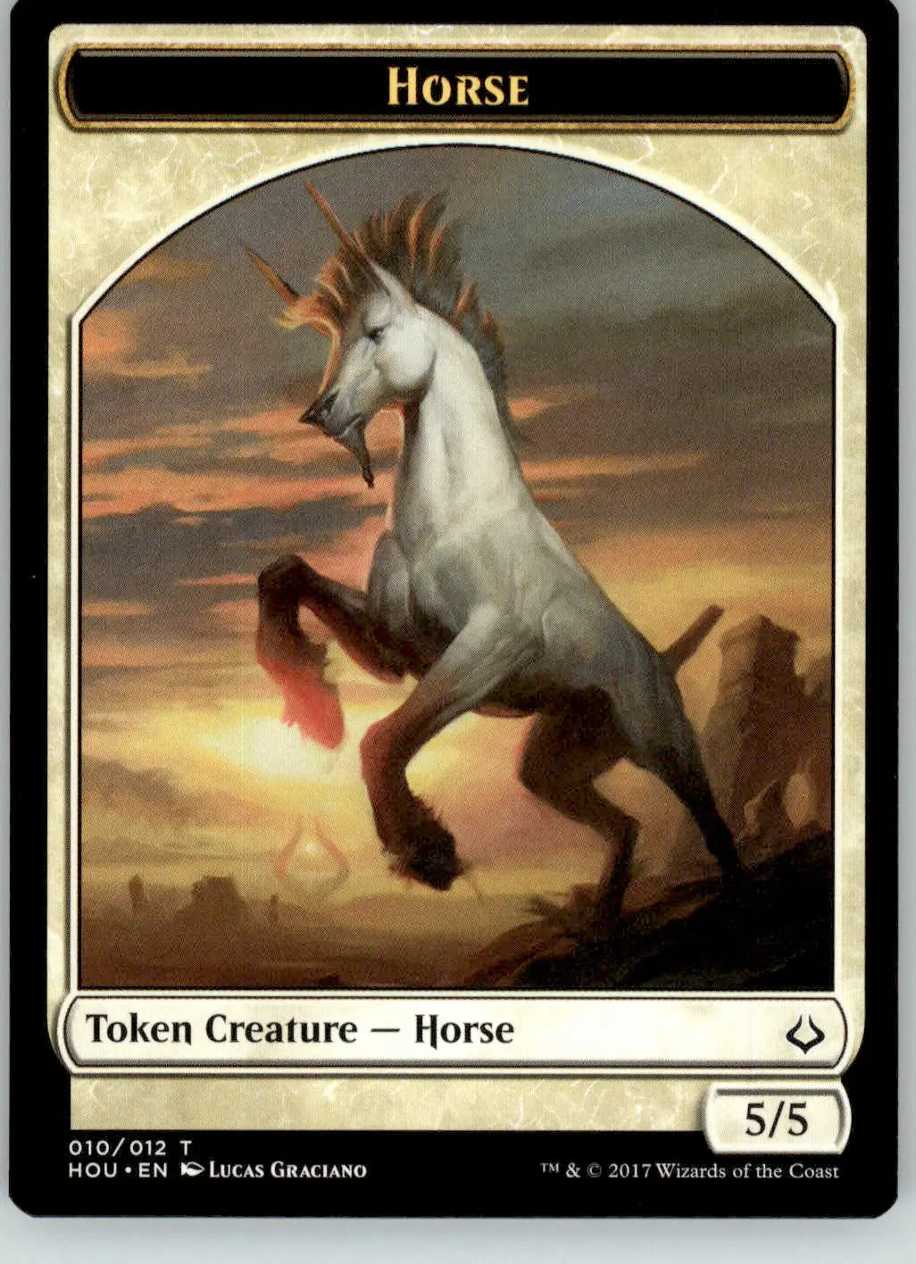 Horse // Warrior Token - Hour of Devastation - 10 // 17 - NM Magic - Magic Card Single