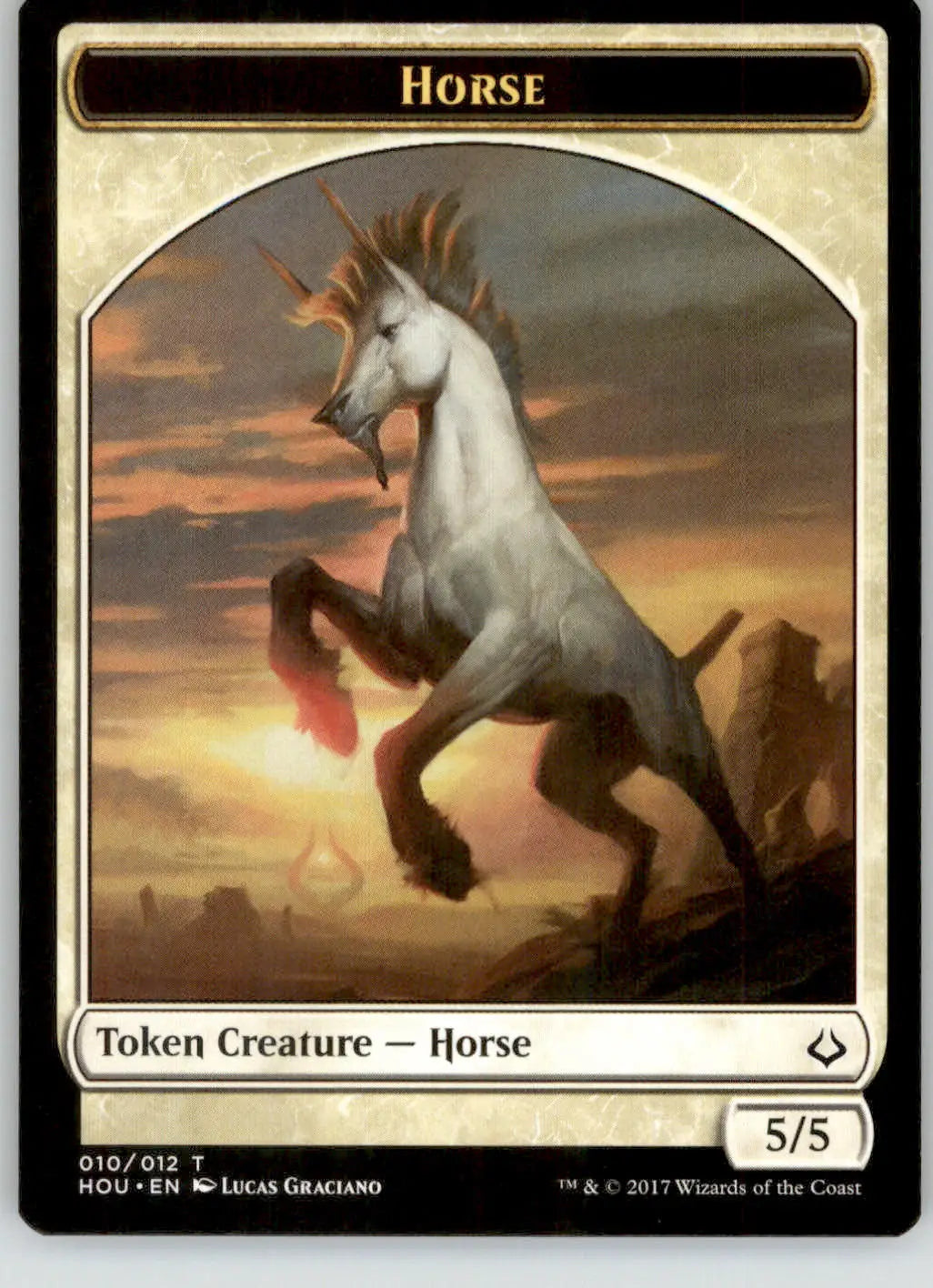 Horse // Warrior Token - Hour of Devastation - 10 // 17 - NM MtG