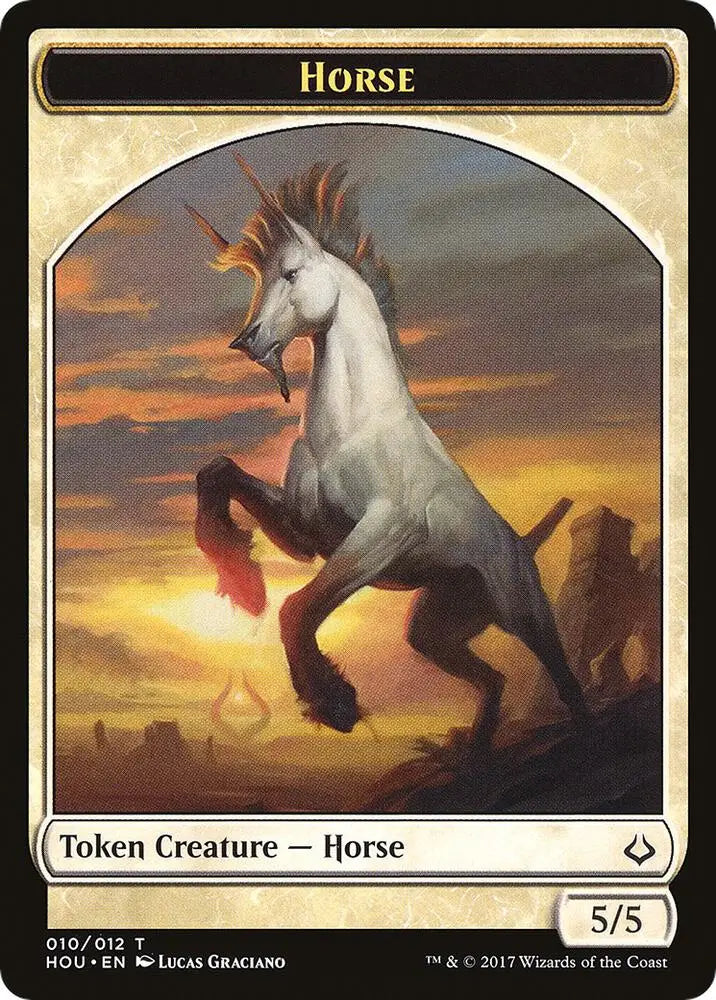 Horse // Warrior Token - Hour of Devastation - 10 // 17 - NM MtG