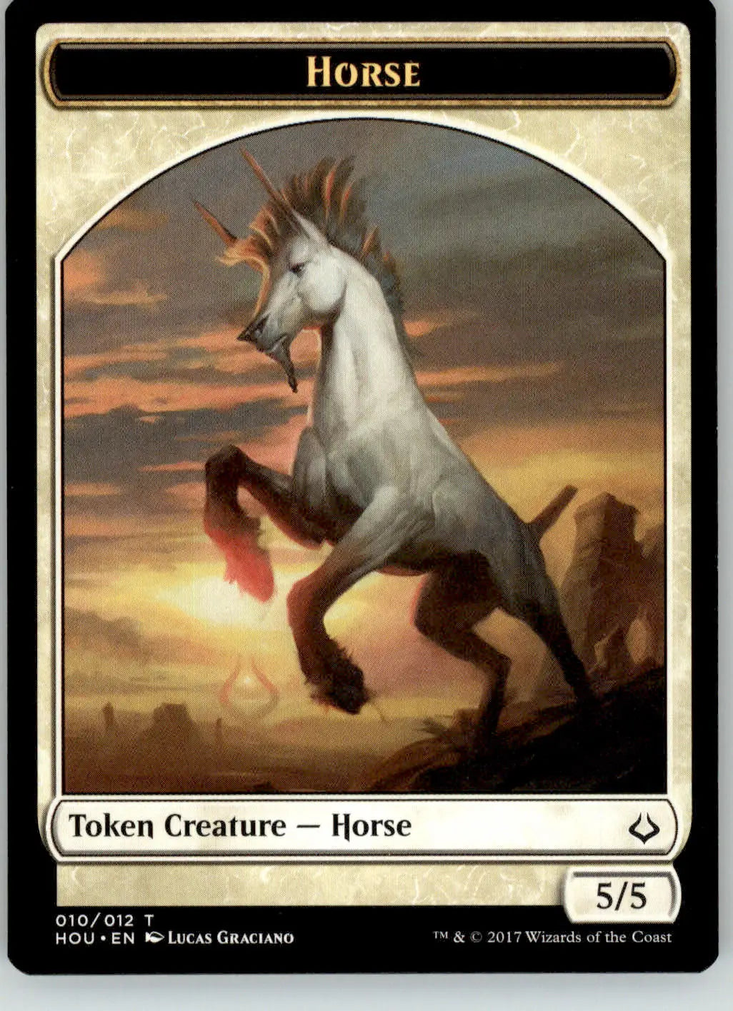 Horse // Zombie Token - Hour of Devastation - 10 // 20 - NM Magic - Magic Card Single