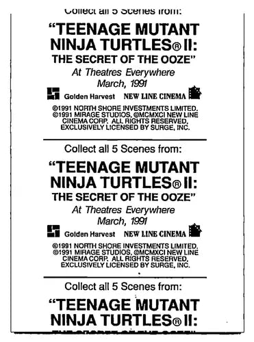 Hostess Pies Teenage Mutant Ninja Turtles II: The Secret of the Ooz ID:67939 - Non-Sports Card Single