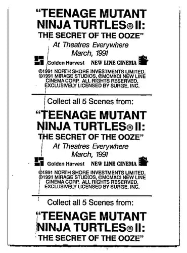 Hostess Pies Teenage Mutant Ninja Turtles II: The Secret of the Ooz ID:67936 - Non-Sports Card Single
