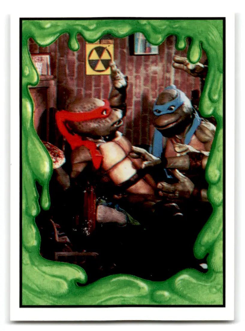 Teenage Mutant Ninja Turtles trading card from Hostess lot featuring mutant ninja turtles