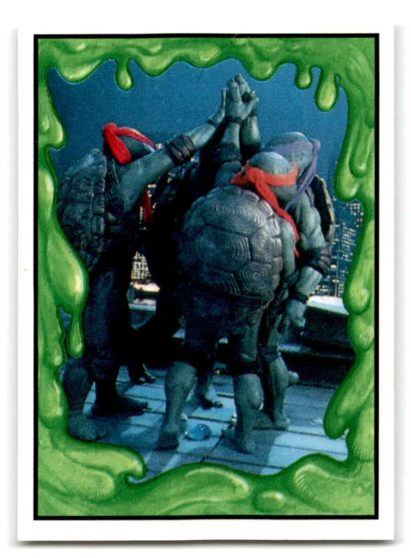 Teenage Mutant Ninja Turtles high-five on Hostess card lot featuring mutant ninja turtles