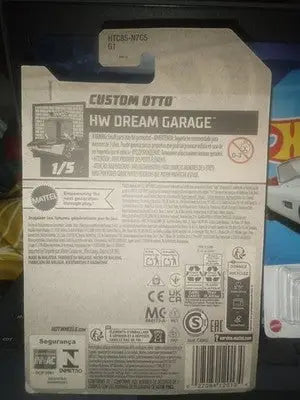 Hot Wheels HW Dream Garage 1/5 Custom Otto 6/250 White/Green Card Is Not Mint