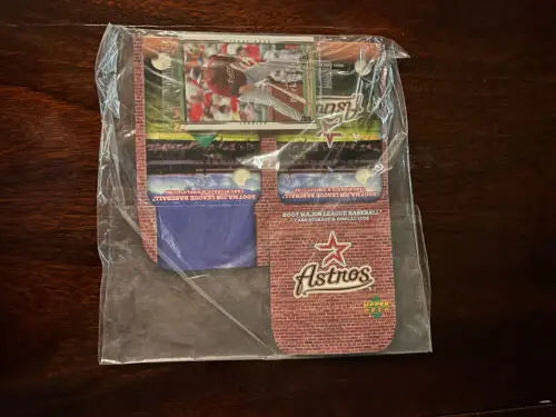 Sealed 2007 Upper Deck Houston Astros team set in MLB card storage cube for kids