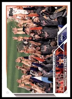 Houston Astros 2023 Topps #534 Houston Astros - Baseball Card Single