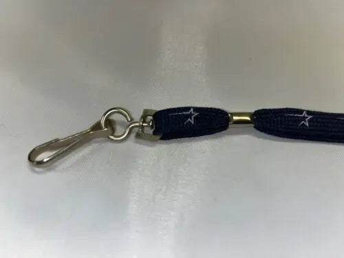 Navy lanyard with metal clip featuring Houston Astros MLB Open Star design