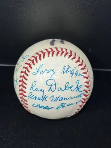 Houston Buffs Reunion Signed Ball AUTO VINEGAR BEND MIZELL RED SCHOENDIENST JSA - Sports Memorabilia