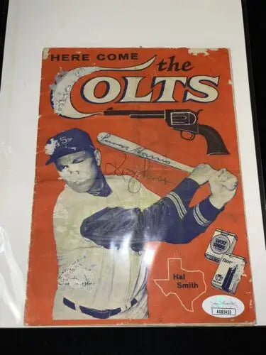 Signed Houston Colt 45’s program featuring autos of Hal Smith and Ken Johnson