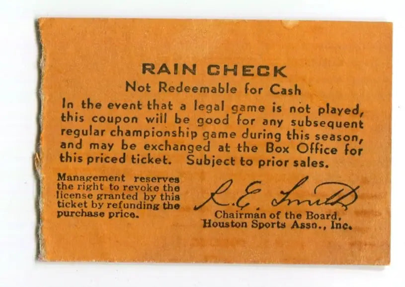 Houston Colt 45s Ticket Stub July 1 1964 Game NY Mets Ed Kranepool Walt Bond - Sports Memorabilia