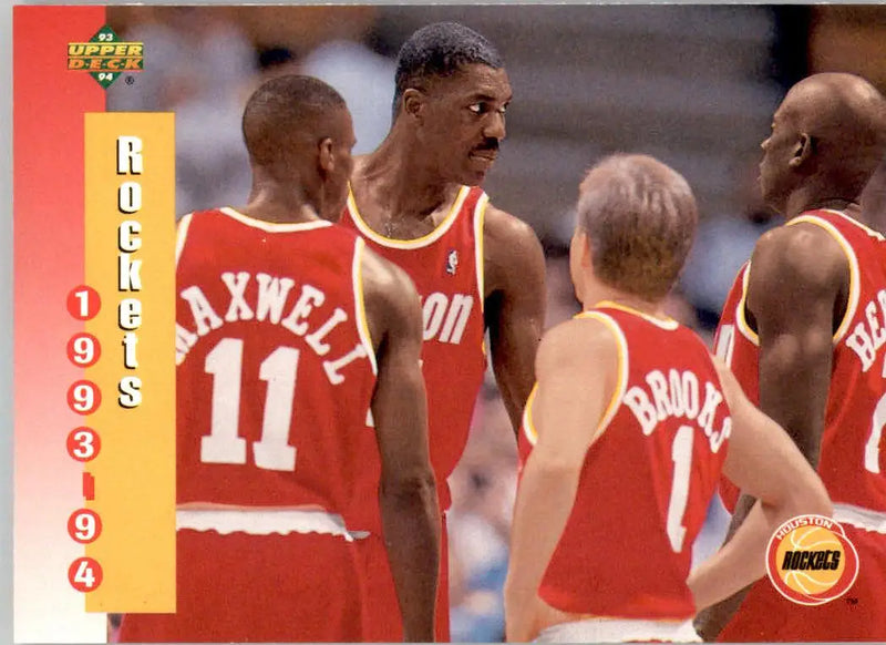 Houston Rockets - 1993-94 Upper Deck - #219 - Basketball - Basketball Card Single