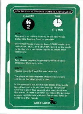 How to Play - VeeFriends Compete & Collect Series 2 - Core - Non-Sports Card Single