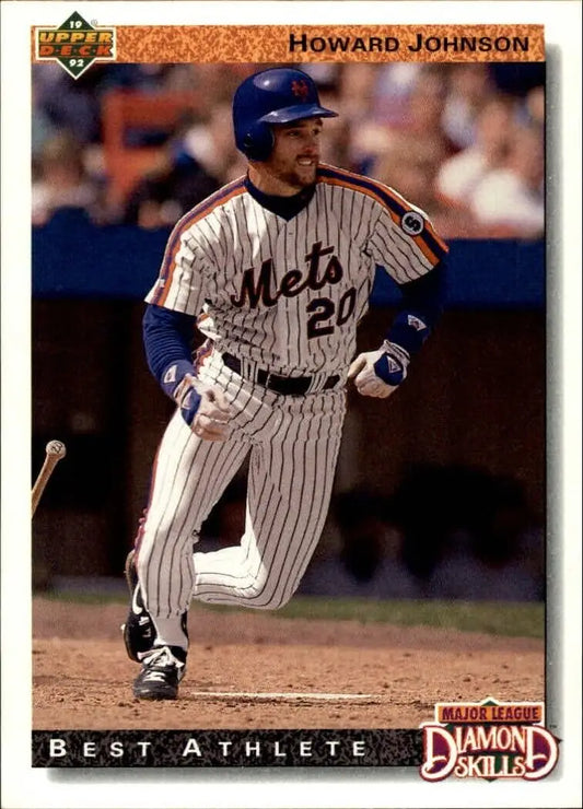Howard Johnson 1992 Upper Deck MLB #720 Diamond Skills Baseball Card Mets - Baseball Card Single