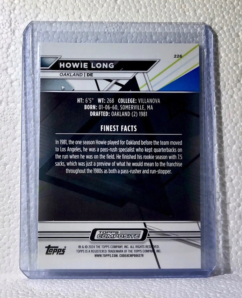 Howie Long 2023 Topps Finest NFL #226 Composite Football Card Oakland Raiders - Football Card Single