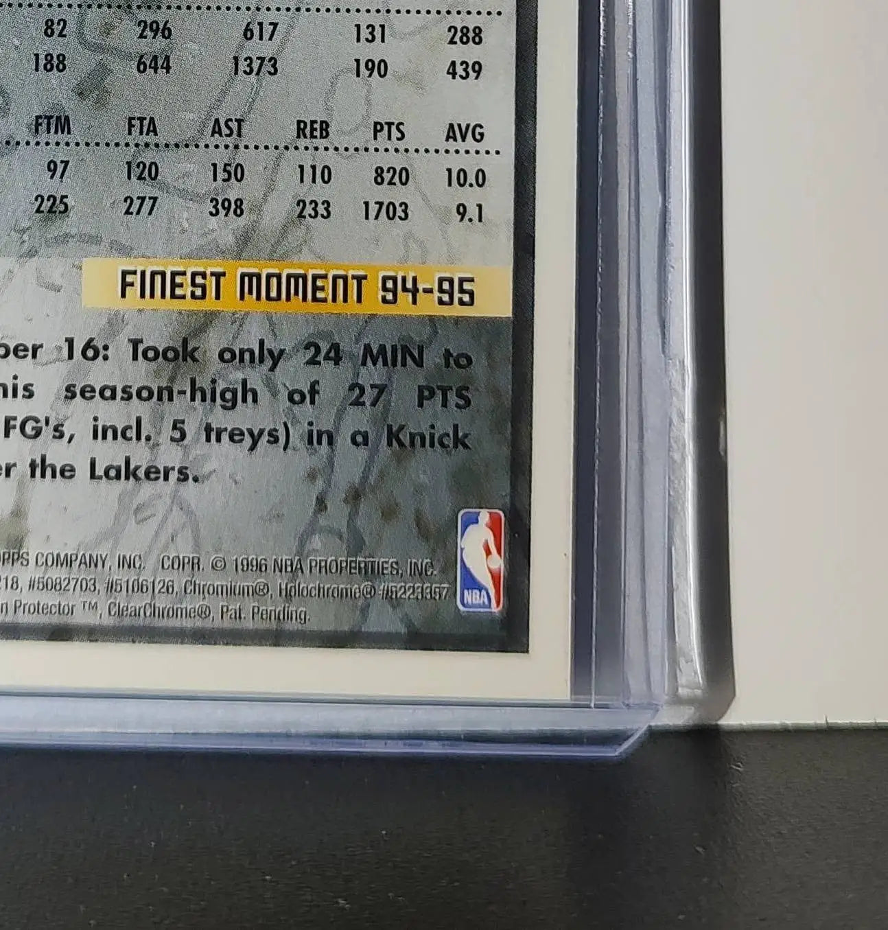 Hubert Davis 1995-96 Topps Finest NBA #213 Card New York Knicks - Basketball Card Single