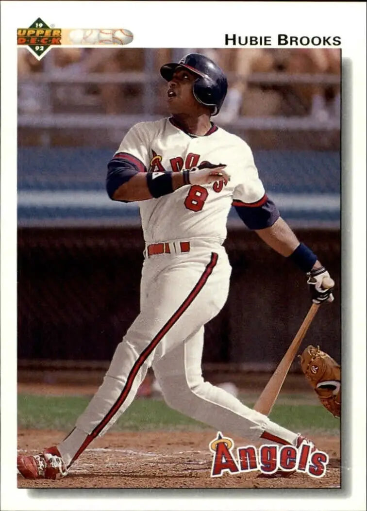 Hubie Brooks 1992 Upper Deck MLB #709 Baseball Card California Angels