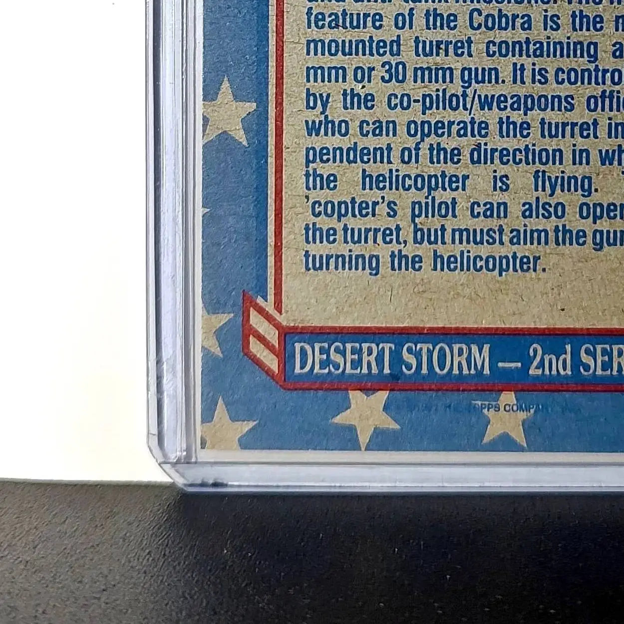 Huey Cobra 1991 Topps Desert Storm #174 Card