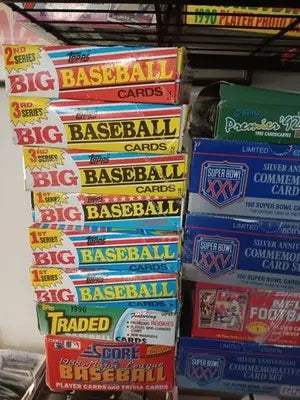 HUGE 150-card Football Card Collection! - In Vintage Sealed Packs. Rip & repeat! - Football Card Box