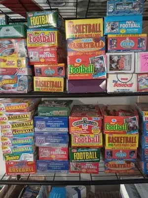 HUGE 150-card Football Card Collection! - In Vintage Sealed Packs. Rip & repeat! - Football Card Box