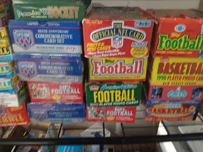 HUGE 150-card Football Card Collection! - In Vintage Sealed Packs. Rip & repeat! - Football Card Box