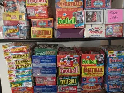 HUGE 150-card Football Card Collection! - In Vintage Sealed Packs. Rip & repeat! - Football Card Box
