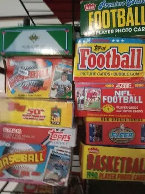 HUGE 150-card Football Card Collection! - In Vintage Sealed Packs. Rip & repeat! - Football Card Box