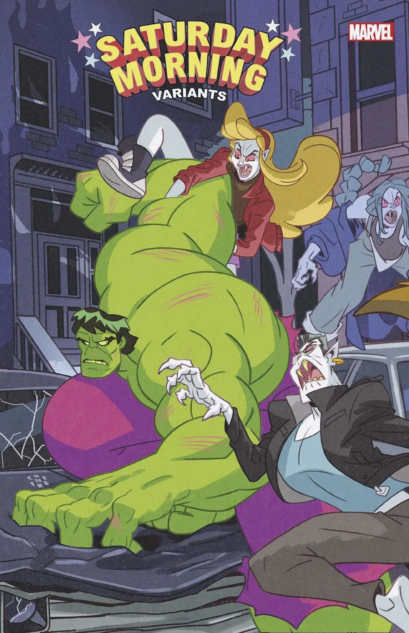 Hulk: Blood Hunt #1 Sean Galloway Saturday Morning Connecting Variant [Bh] - Comic Book
