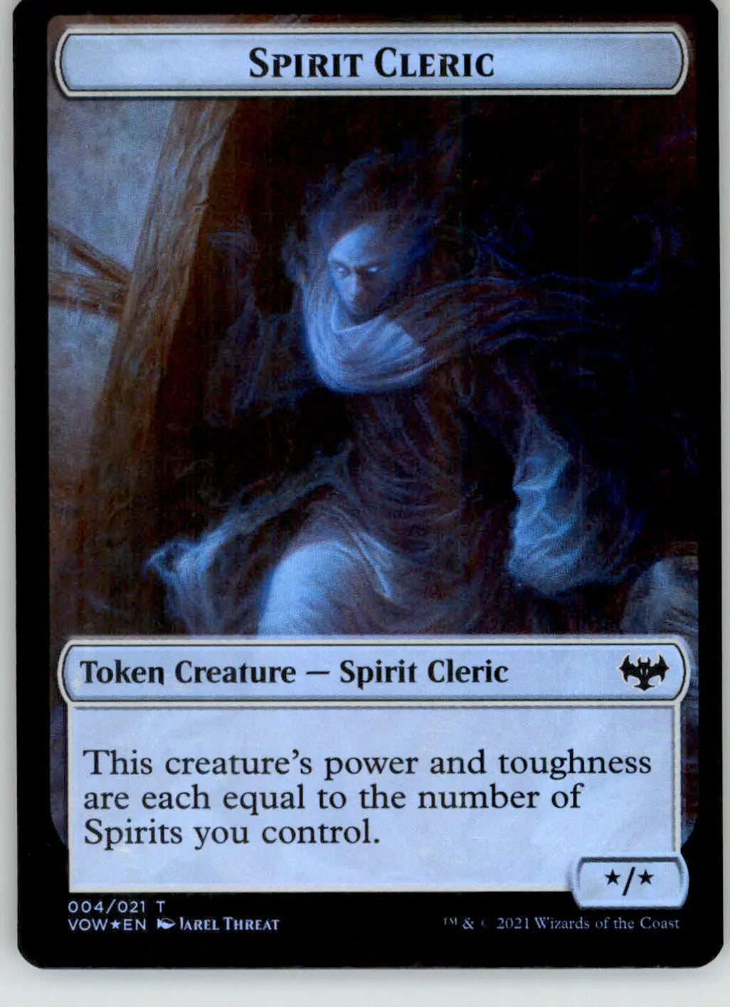 Human // Spirit Cleric Token - Innistrad: Crimson Vow - 1 // 4 - Foil LP Magic - Magic Card Single