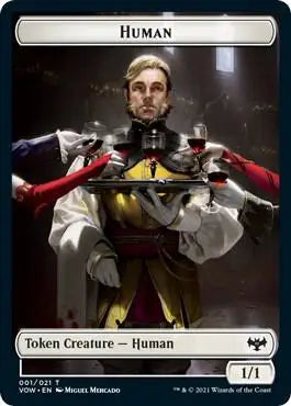 Human // Spirit Cleric Token - Innistrad: Crimson Vow - 1 // 4 - Foil LP Magic - Magic Card Single