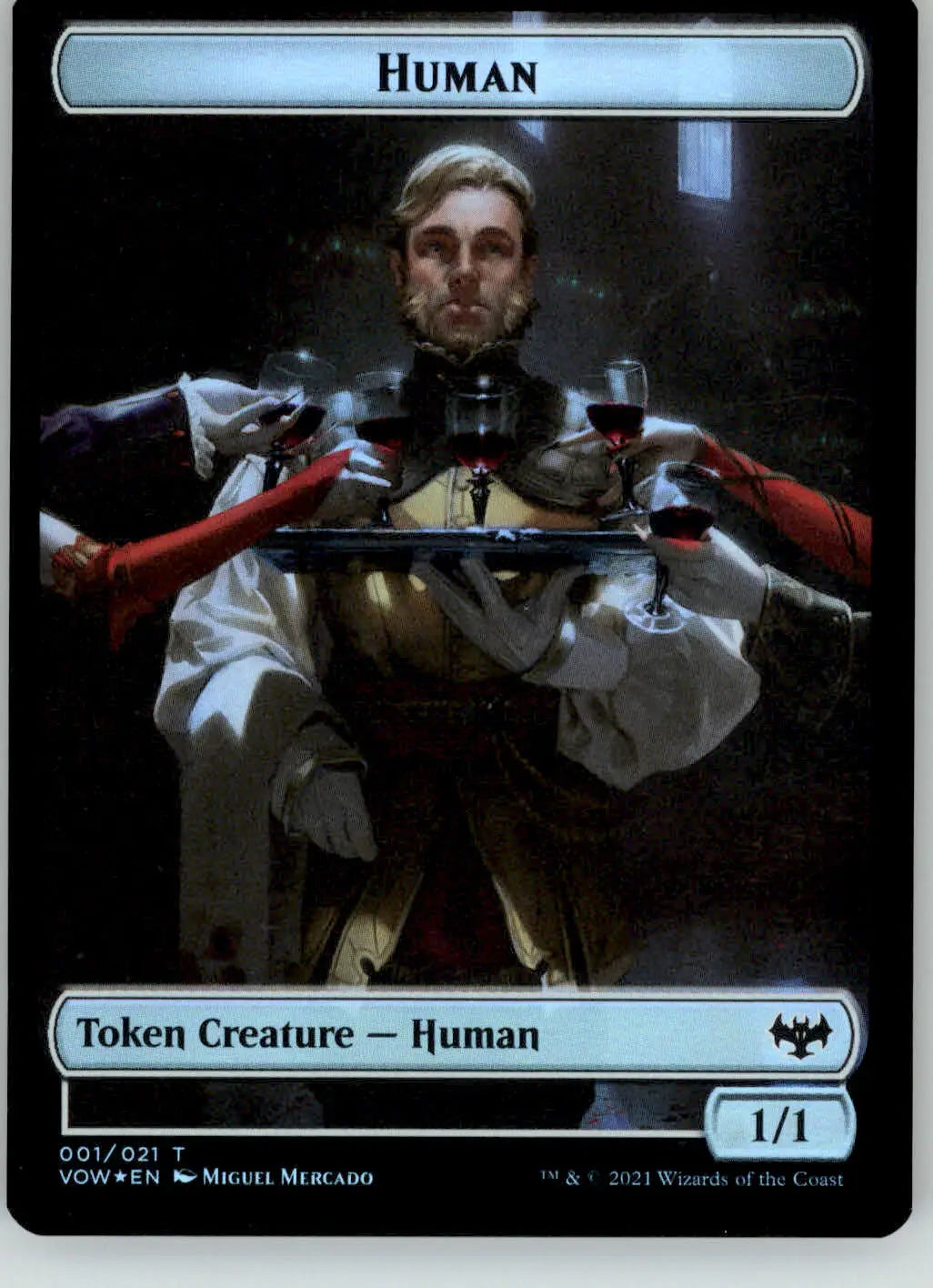 Human // Spirit Cleric Token - Innistrad: Crimson Vow - 1 // 4 - Foil LP Magic - Magic Card Single