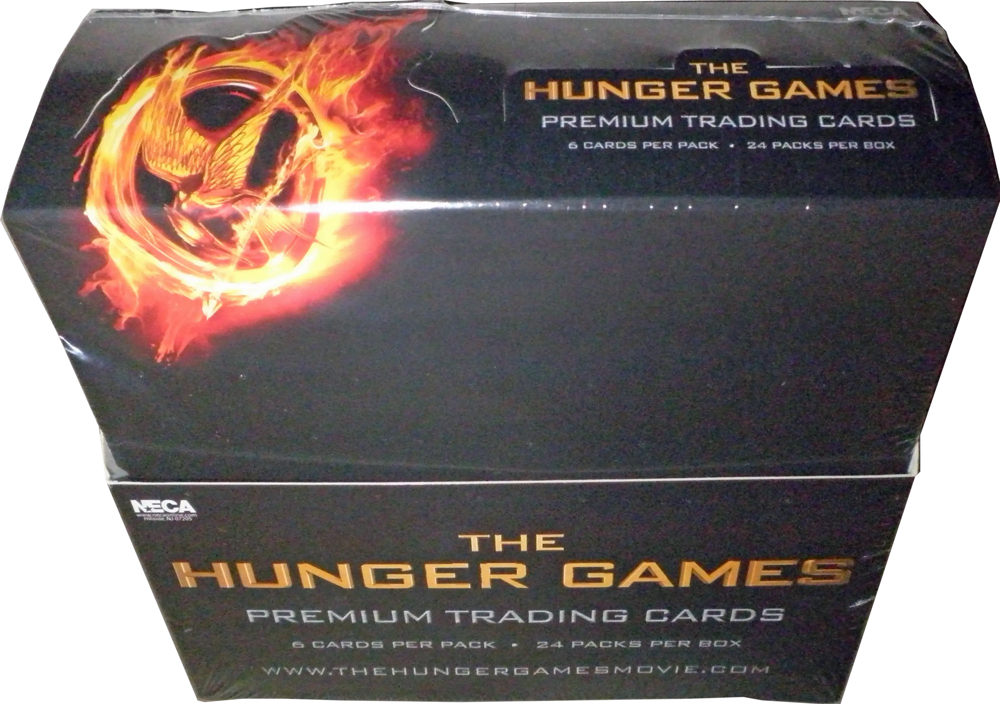 Hunger Games Factory Sealed Trading Card Box featuring Hunger Games movie cards