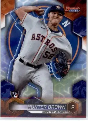 Hunter Brown - 2023 Bowman’s Best - #5 - Refractors Baseball - Baseball Card Single