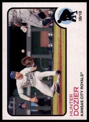 Hunter Dozier 2022 Topps Heritage #305 Kansas City Royals - Baseball Card Single