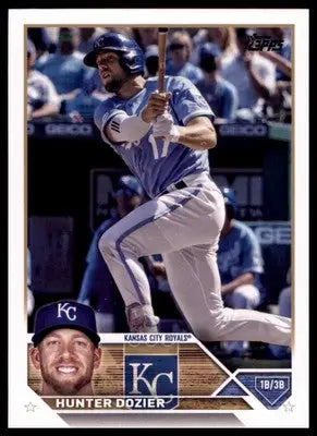 Hunter Dozier 2023 Topps #637 Kansas City Royals - Baseball Card Single