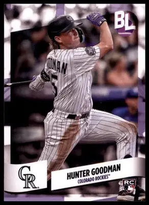 Hunter Goodman Rookie 2024 Topps Big League #80 Colorado Rockies - Baseball Card Single