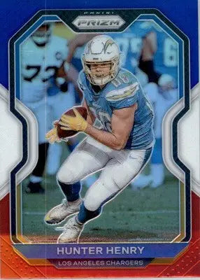 Hunter Henry - 2020 Panini Prizm - #141 - Prizm Red White and Blue Football - Football Card Single