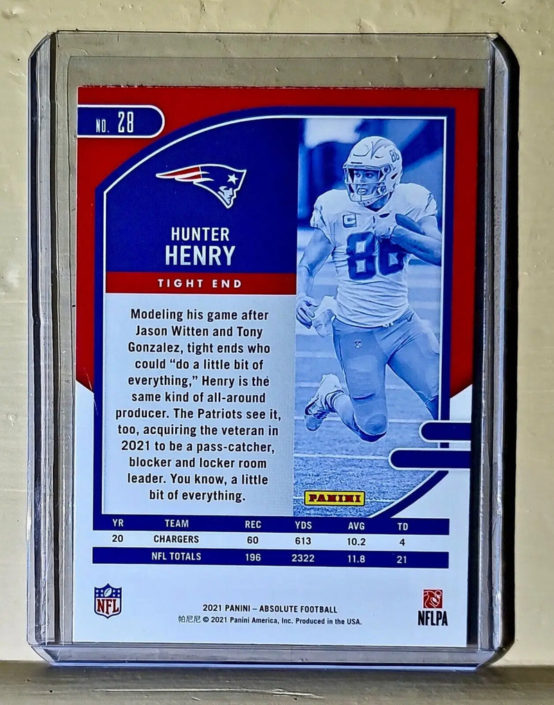 Hunter Henry 2021 Panini NFL Absolute Football #28 Card - Football Card Single