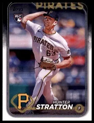 Hunter Stratton Rookie 2024 Topps Update #US348 Pittsburgh Pirates - Baseball Card Single
