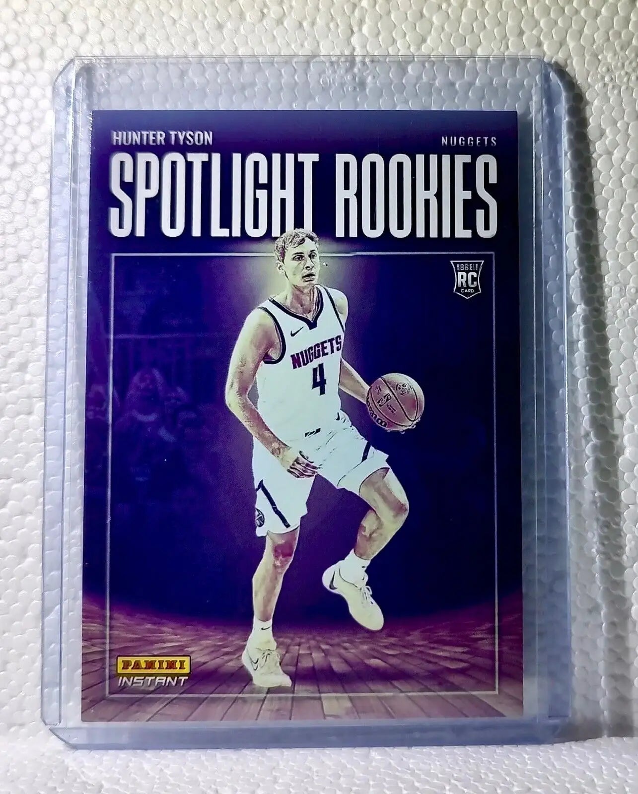 Hunter Tyson 2023-24 Panini #34 NBA Spotlight Rookies Basketball Card 1/209 - Basketball Card Single