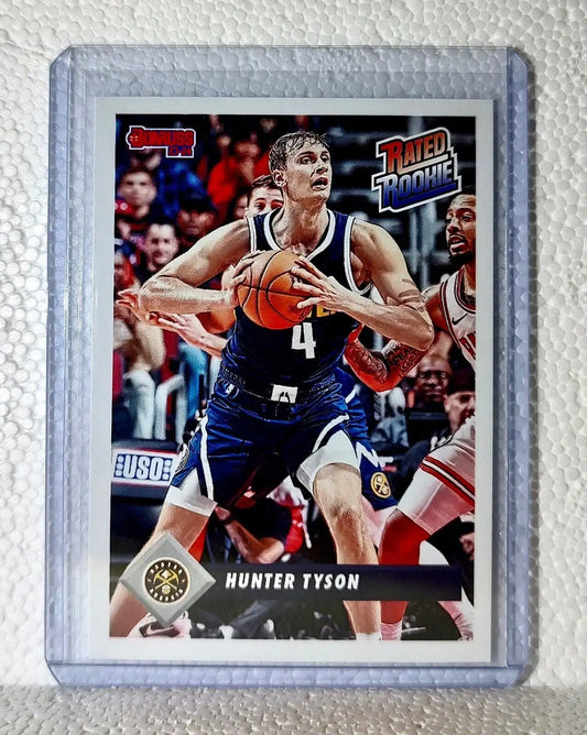 Hunter Tyson 2023-24 Panini NBA #44 Rated Rookie Retro Card Nuggets 1/715 - Basketball Card Single